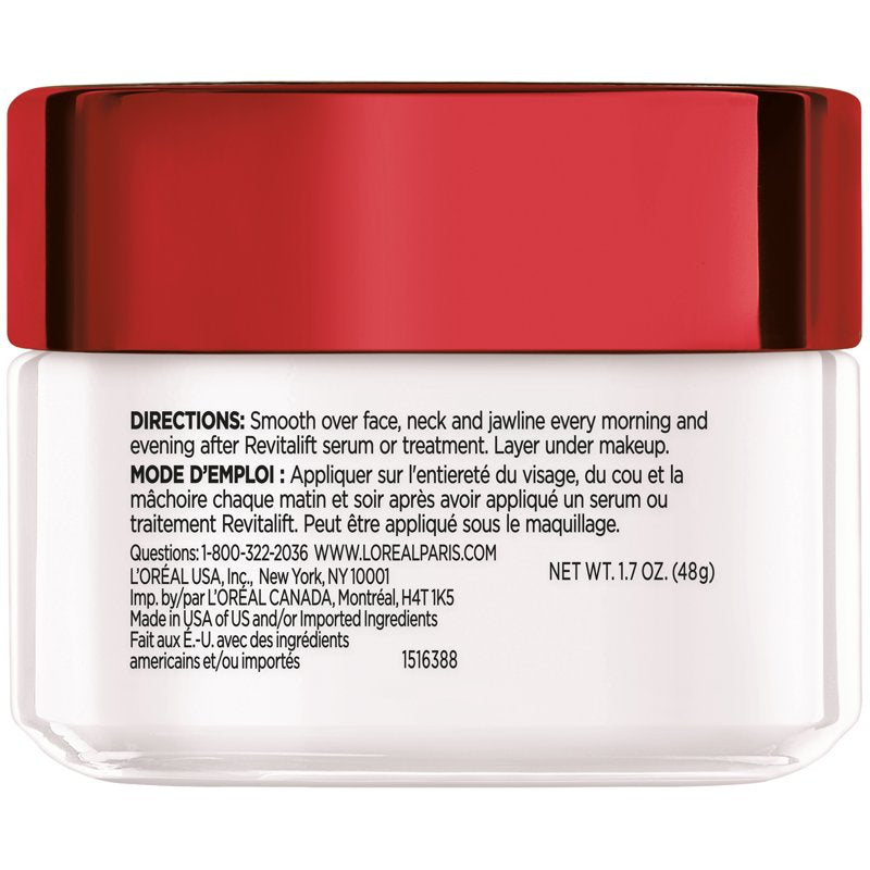 Revitalift Anti-Aging Face & Neck Cream - Fragrance Free, 1.7 oz