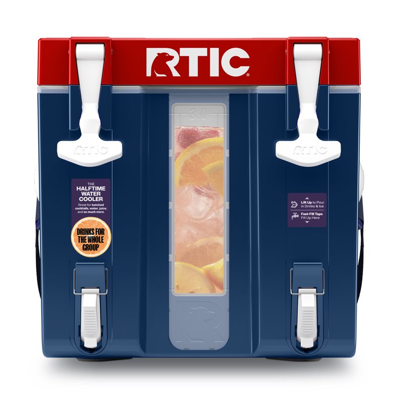 3 Gallon Water Cooler - RTIC Halftime Hydration - Patriot