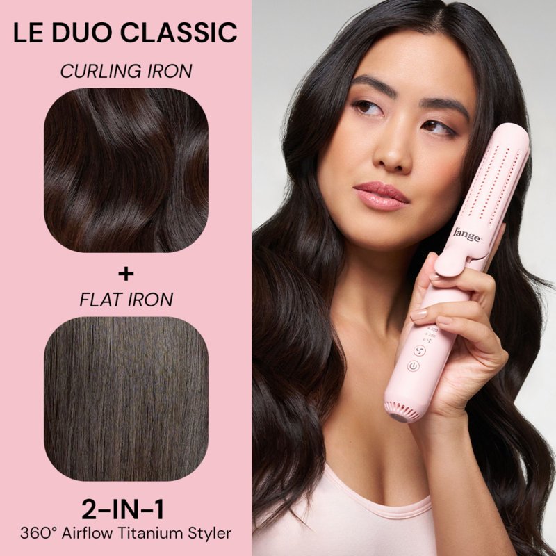 2-in-1 Titanium Airflow Hair Styler & Curling Wand with Cooling Vents