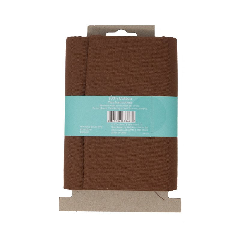 Brown Cotton Fabric 1 Yard for Quilting & Sewing - Solid Waverly Inspirations Variation of Single