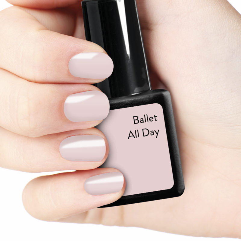 Gel Nail Polish - Ballet All Day Pink - 0.25 fl oz Long-Lasting Gloss Finish