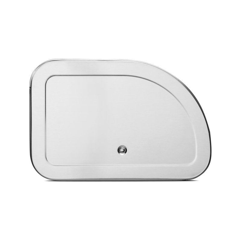 Roll Top Bread Box - Medium Matte Steel for Kitchen Storage