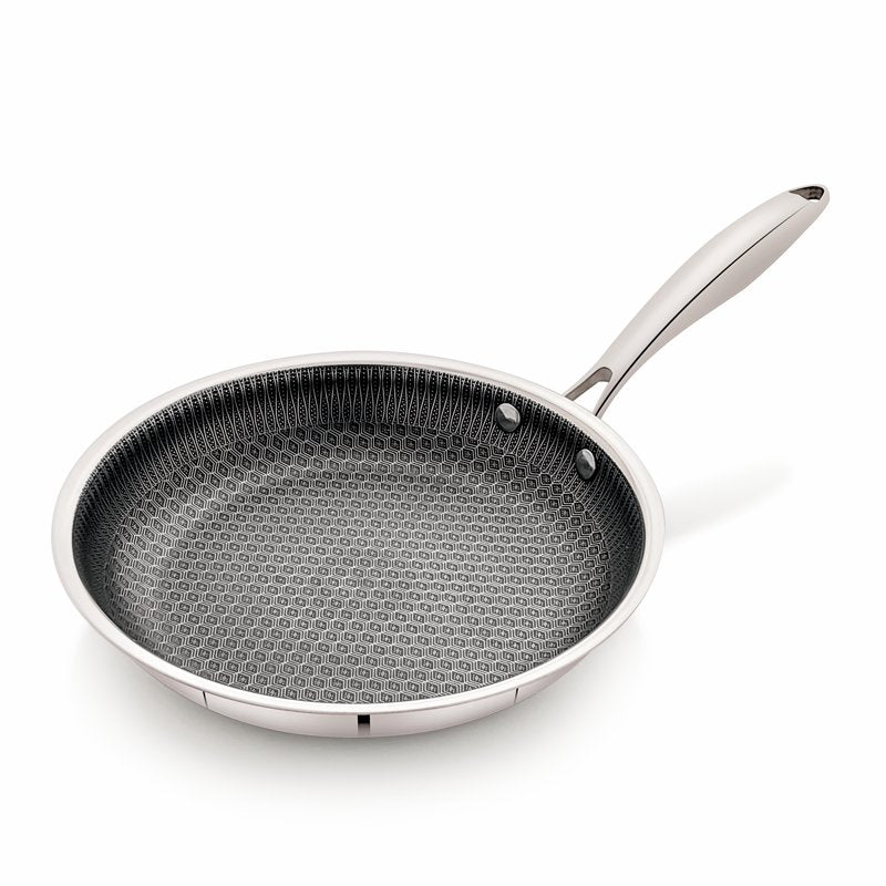 10-Inch Tri-Ply Hybrid Skillet with Stainless Steel Handle
