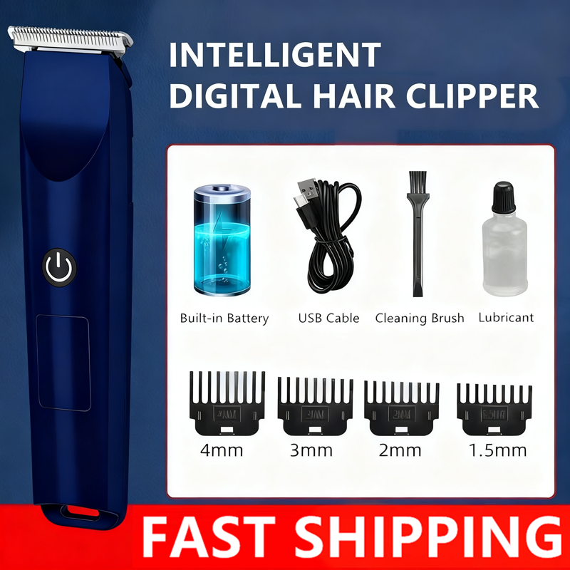 Electric Hair Clippers & Beard Trimmer - Wet/Dry Use, Rechargeable