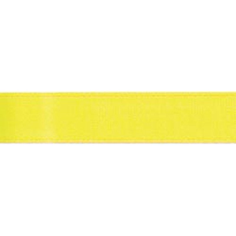 Lemon Yellow Polyester Ribbon - 3.12 x 0.62 Inches Craft Trim - Offray