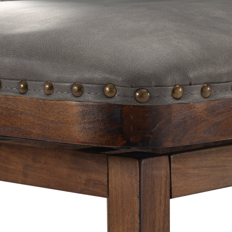18.9" Swivel Barstool - Modern Counter Height Stool, Gray