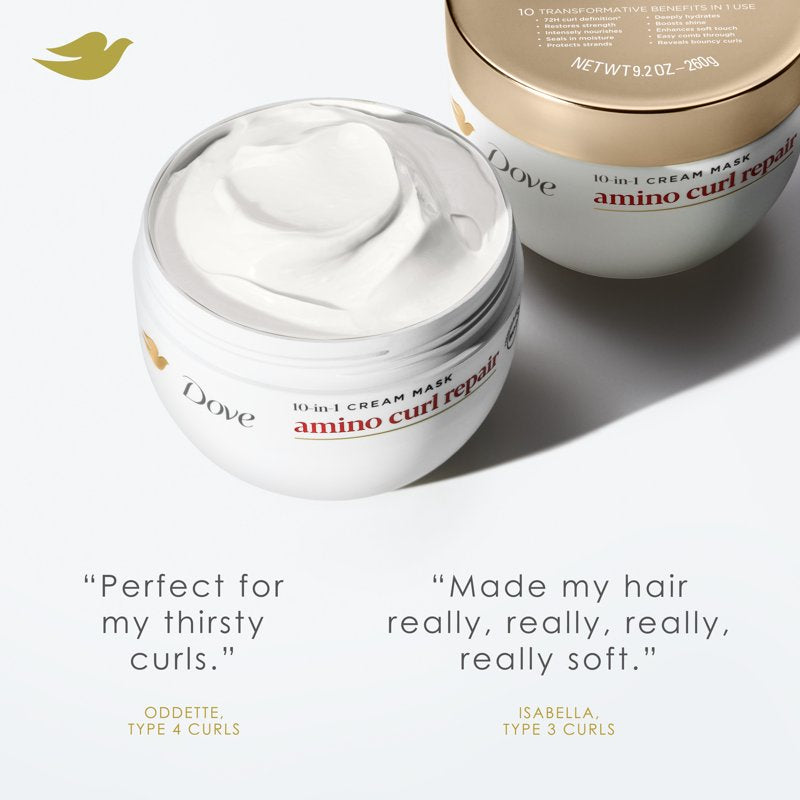 Amino Curl Repair Mask for Curly, Coily Hair - 9.2 Fl Oz