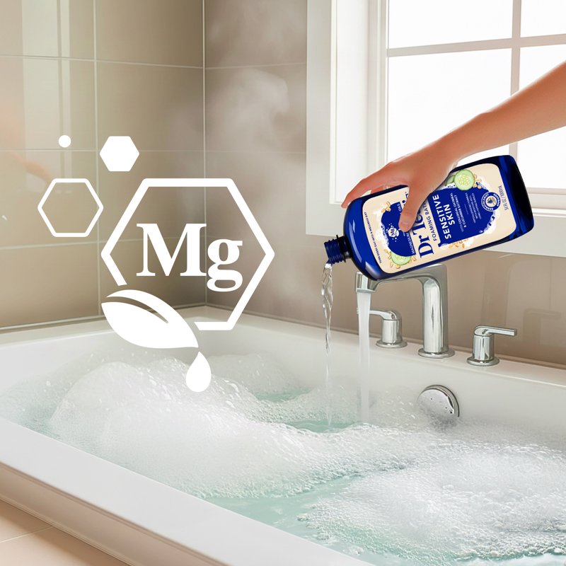 Sensitive Skin Foaming Bath with Epsom Salt & Oatmeal - 34 fl oz