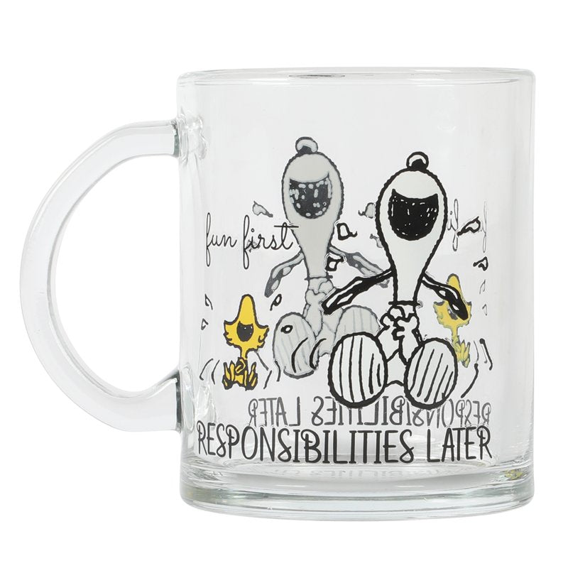 18 oz. Snoopy Fun Mug - 4 Pack, Dishwasher Safe Glass