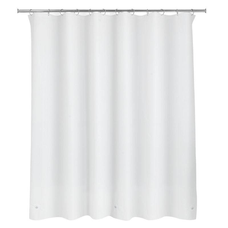 Lightweight PEVA Shower Curtain Liner - 70x71 Inches, White - Single Variation