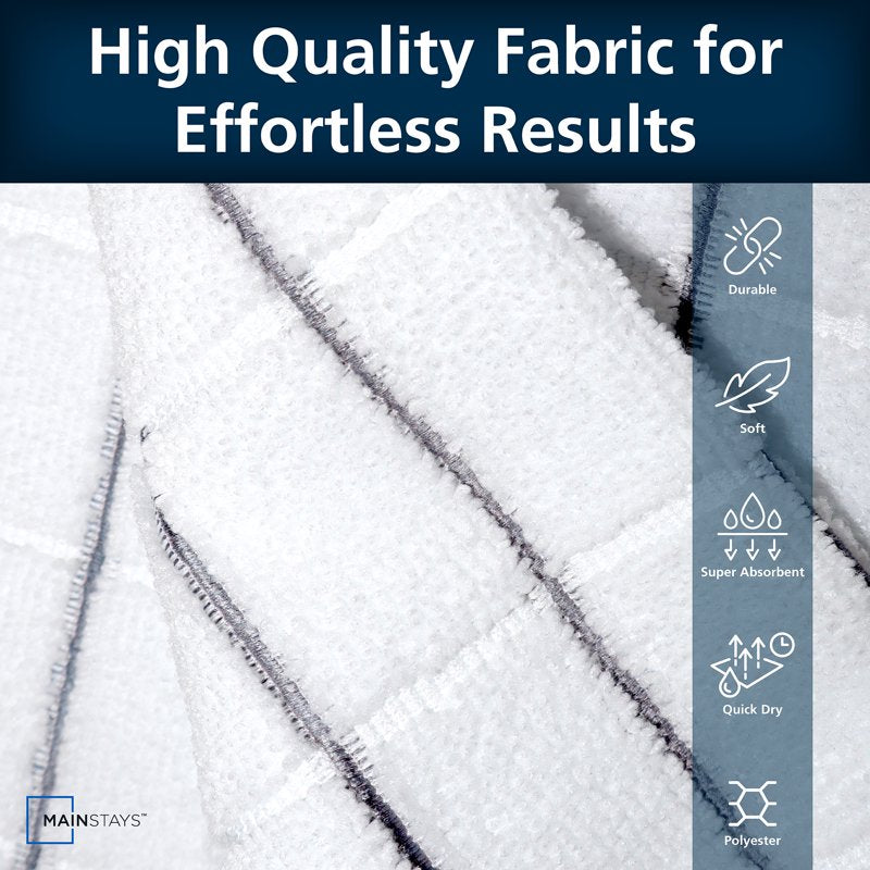 Microfiber Kitchen Towels - 4 Pack, 15 in x 25 in, White