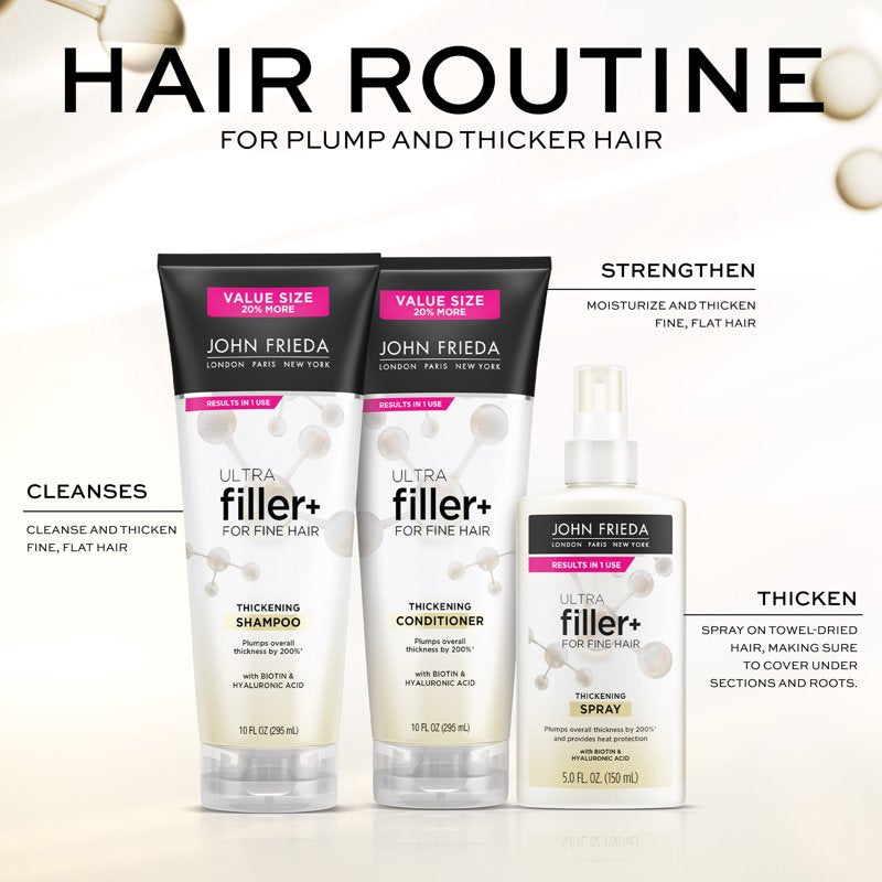 Thickening Shampoo for Fine Hair with Biotin & Hyaluronic Acid - 10 oz