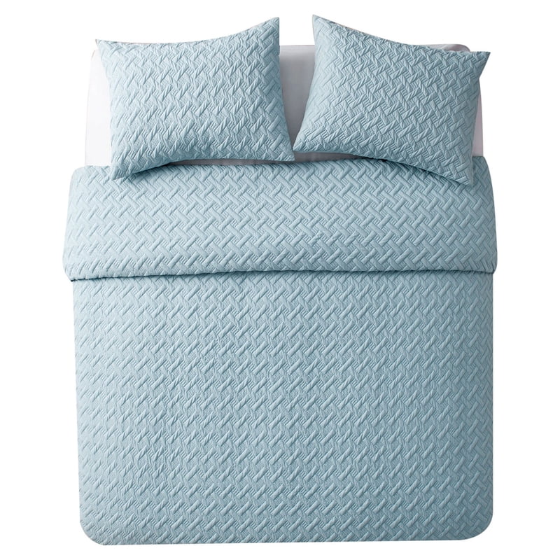 Twin/Twin XL VCNY Home Nina II Blue Geometric Comforter Set - Microfiber Bedding