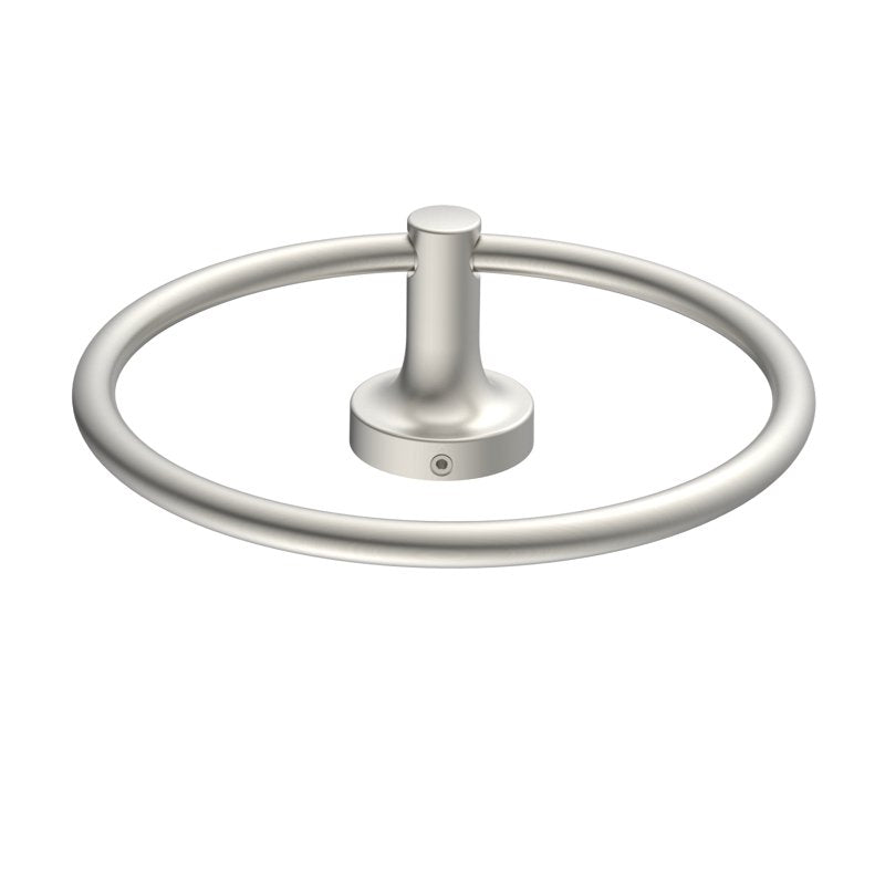(2 Pack) Modern Wall Mount Towel Ring - Satin Nickel Bathroom Accessories