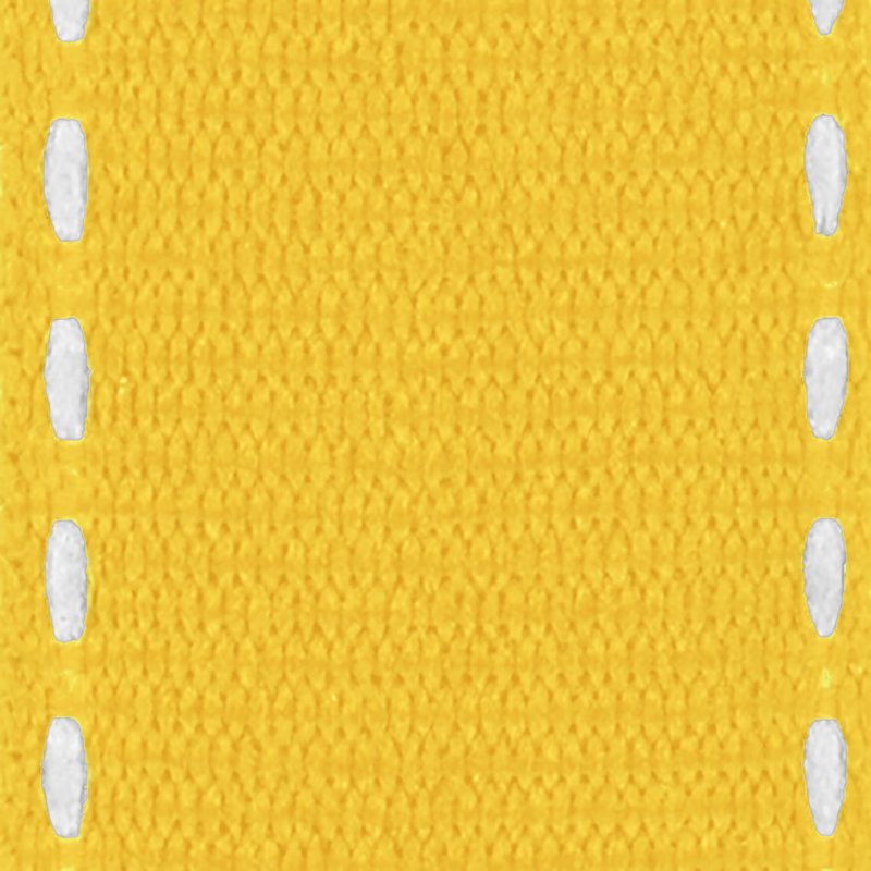 (2 Pack) Lemon Yellow Grosgrain Ribbon 5/8 Inch for Sewing & Crafts - 9 Feet Each