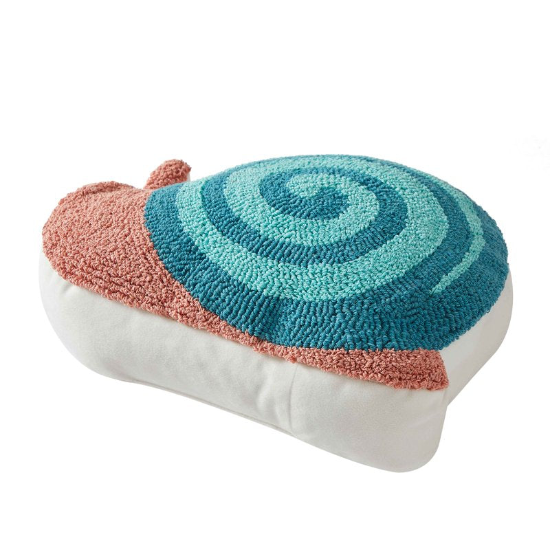 Snail Shaped Decorative Throw Pillow - 16 x 12.5 Inches - Playful Home Accent - Variation of THIS listing