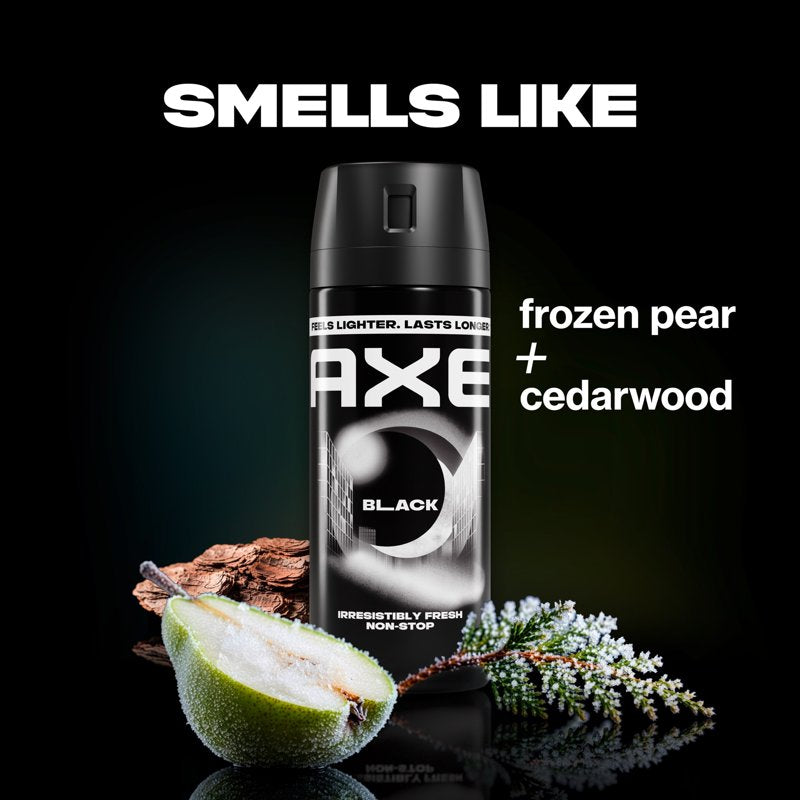 Black Body Spray for Men - 48 Hour Odor Protection - 3.9 oz Twin Pack