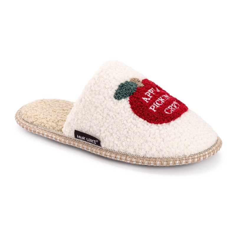MUK LUKS Women's Punch Needle Fall Halloween Slippers - XL Picking Variation