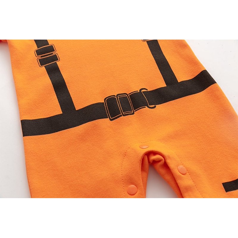 Baby Toddler Astronaut Onesie Hooded Romper - Orange, 18 Months, Long Sleeve