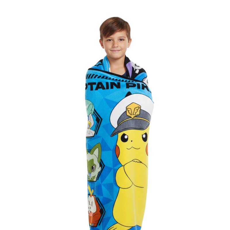 Pokemon Lightning Captain Silk Touch Throw Blanket for Kids - 46x60 Inches