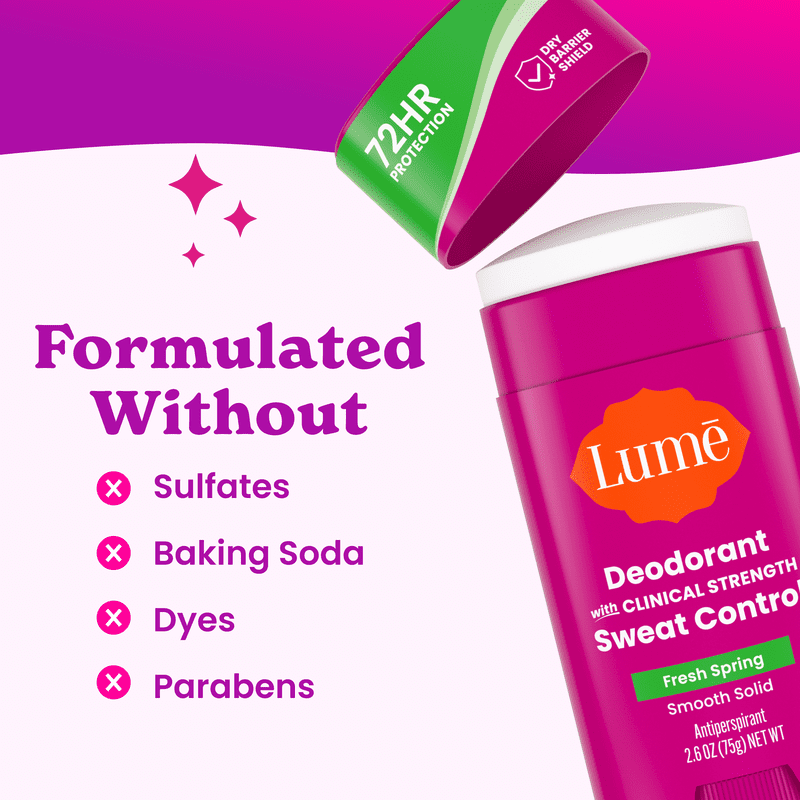 Aluminum-Free Solid Antiperspirant Deodorant Stick - Multiple Scents