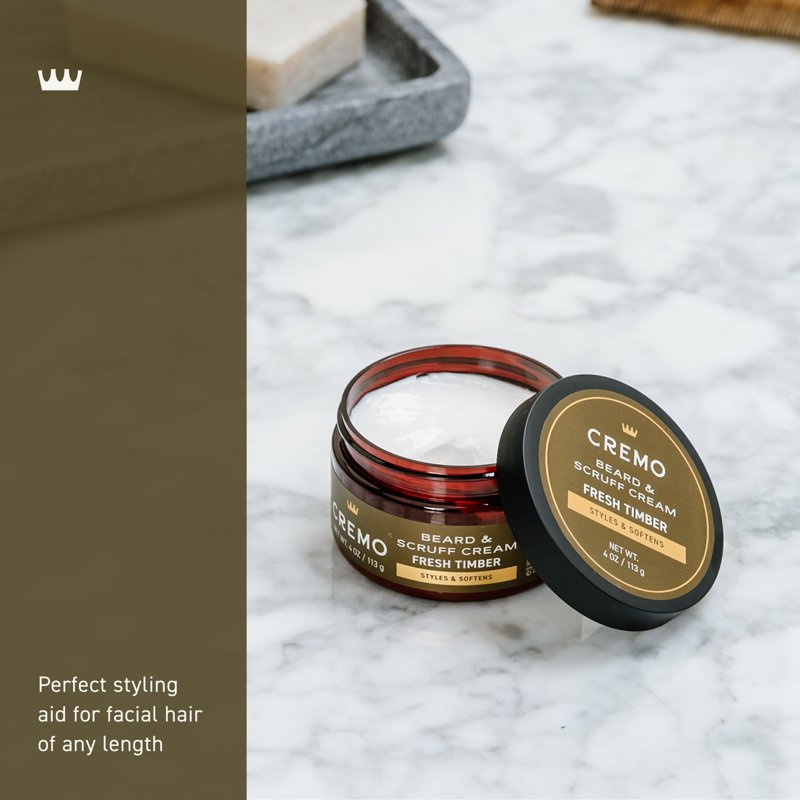 Beard & Scruff Cream - Fresh Timber Scent, 4 oz