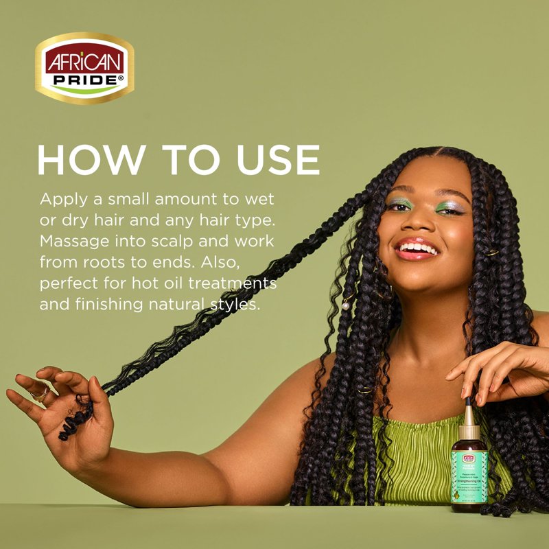 Strengthening Hair Oil with Peppermint & Rosemary - 4 oz