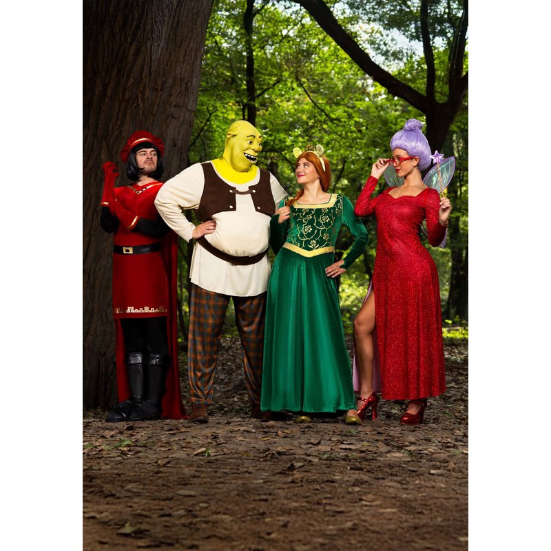 Men's Plus Size Shrek Costume 2X Movie Fancy Dress for Adults