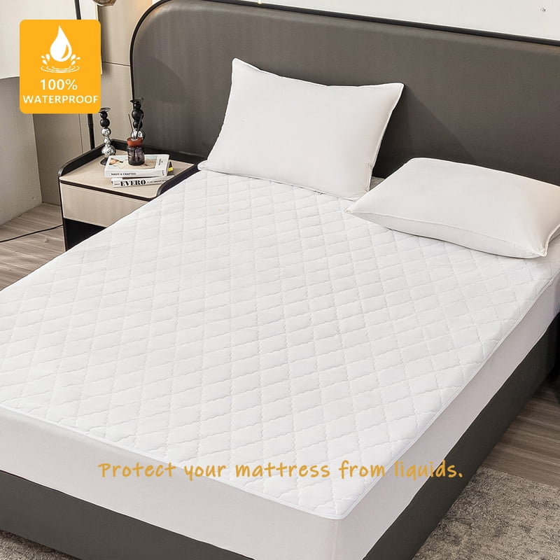 Waterproof Mattress Protector King - 76x80 Inch, Breathable & Stain-Resistant