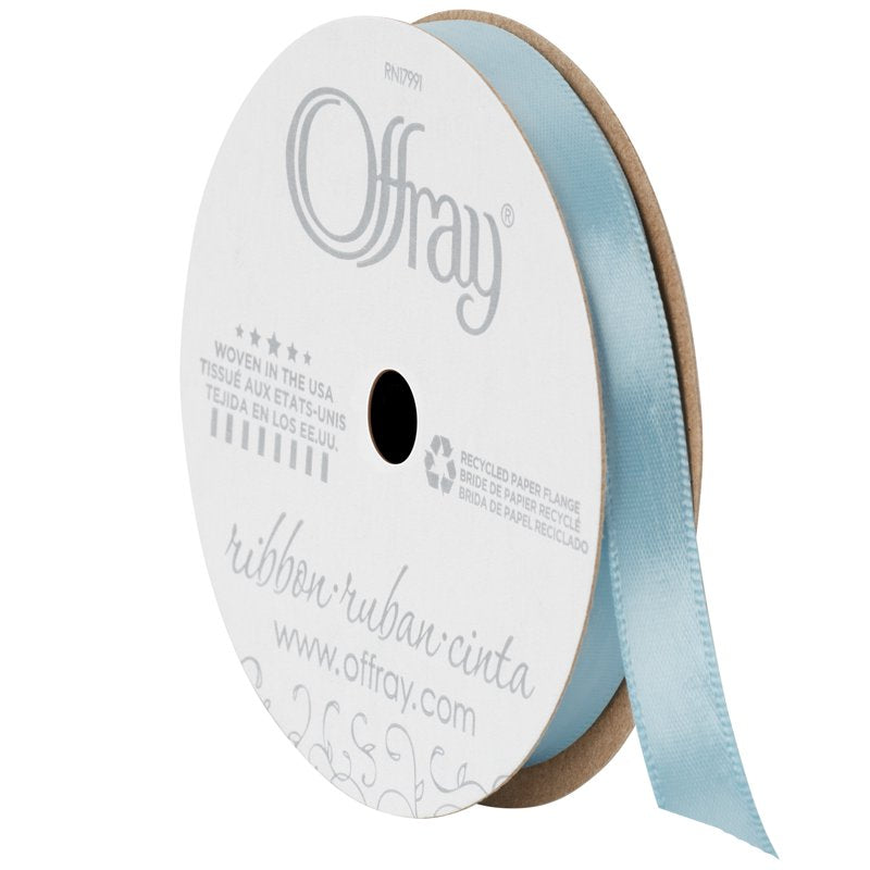 Powder Blue Satin Ribbon 3/8 Inch – 3 Pack, 18 Feet Each, Craft & Gift