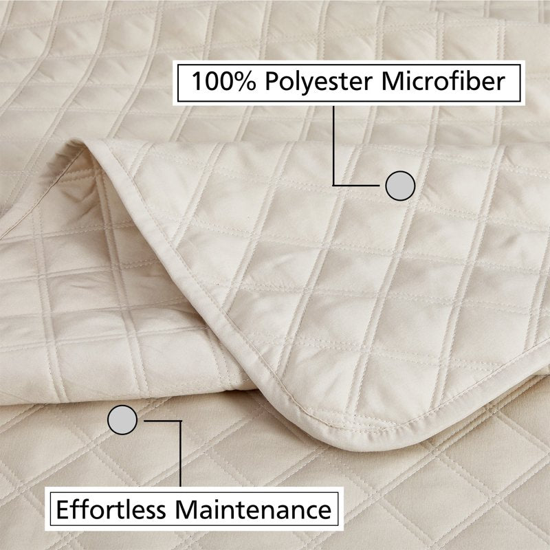 Twin/Twin-XL All-in-One Lightweight Quilt and Sheet Set - Beige