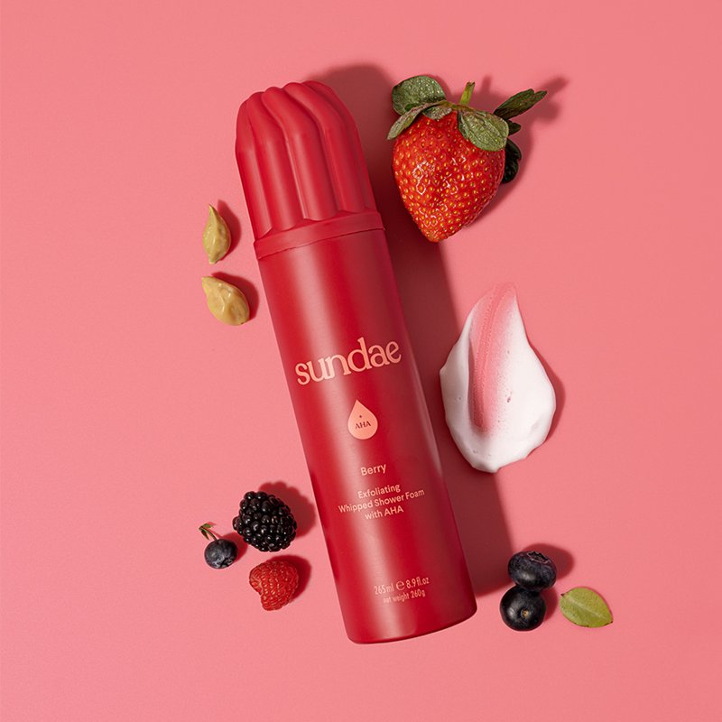 Whipped Exfoliating Shower Foam with AHA - Hydrating Body Wash