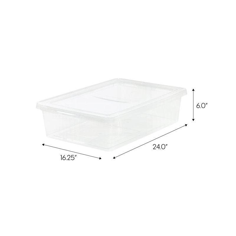 IRIS 28 Qt Plastic Stackable Storage Container Bin with Latching Lid - Variation 1