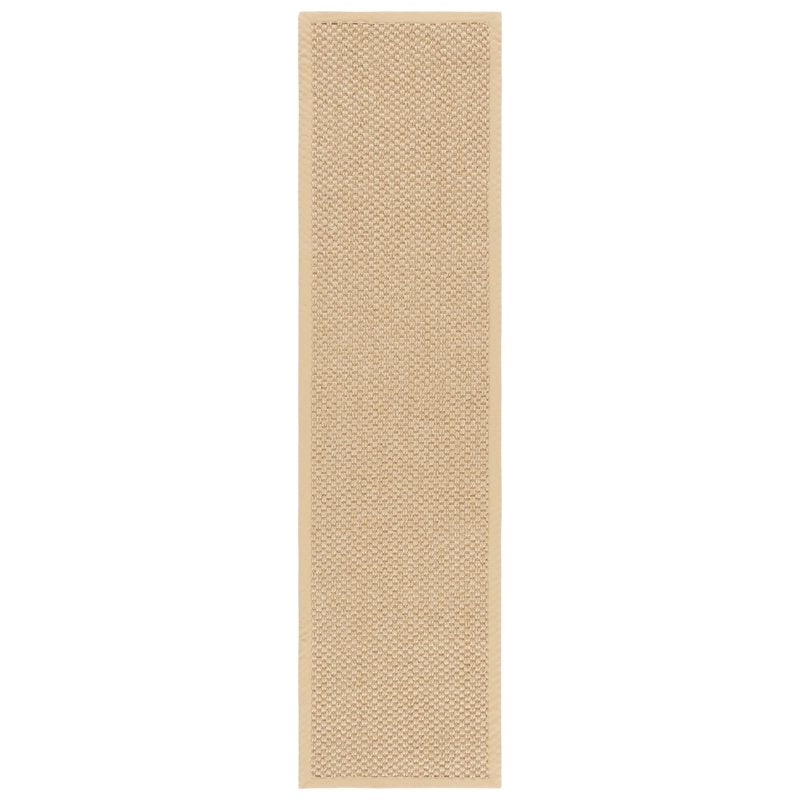 Natural Fiber Runner Rug - Maize 2' x 8' Bordered Sisal Area Rug
