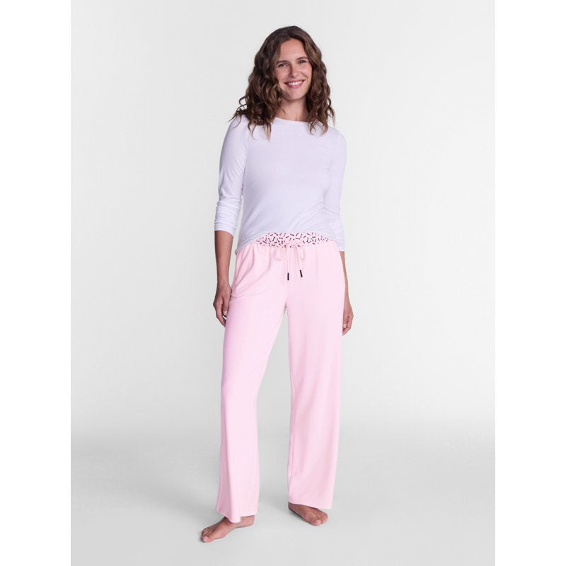 Pink Halloween French Terry Lounge Pants with Foldover Waistband - XS-3X