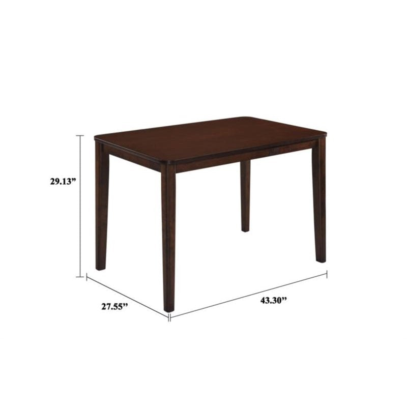 Classic 5-Piece Wood Dining Table Set - HK Wenge