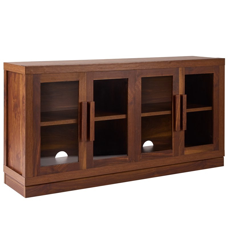 Ezra TV Stand for TVs up to 70" - Adjustable Storage, Soft-Close Doors