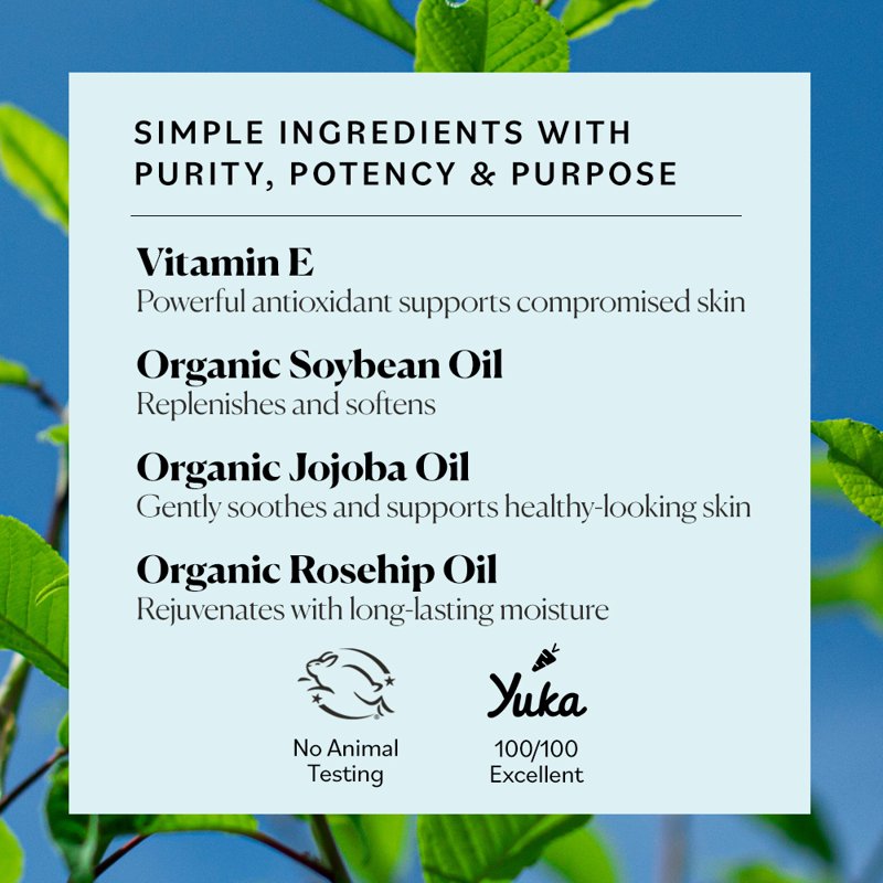 Organic Vitamin E Face and Body Oil for Dry Skin, 4 fl oz