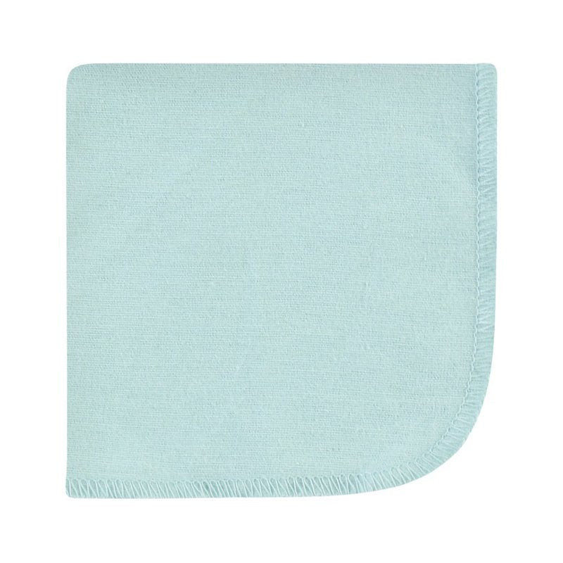 Baby Washcloths 12 Pack - Soft Cotton Poly Flannel for Feeding & Spills