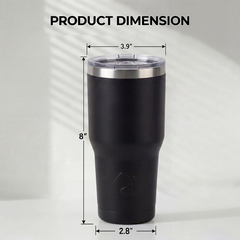 32 oz Stainless Steel Insulated Tumbler - Black