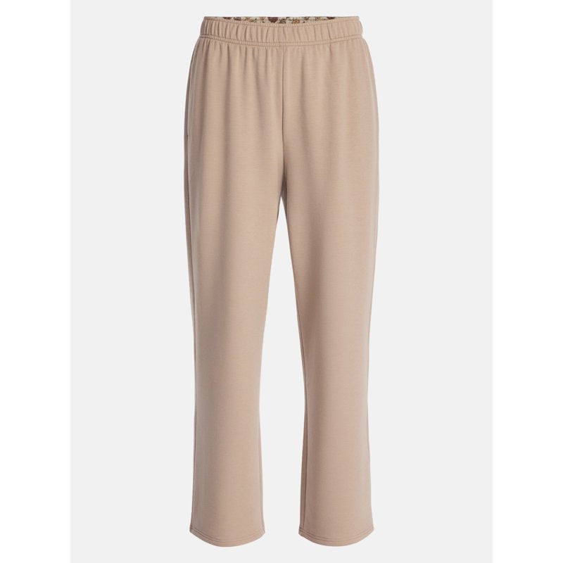 Women’s Halloween Printed Foldover Waist Lounge Pants - 29" Inseam, 2X, Terrace Beige