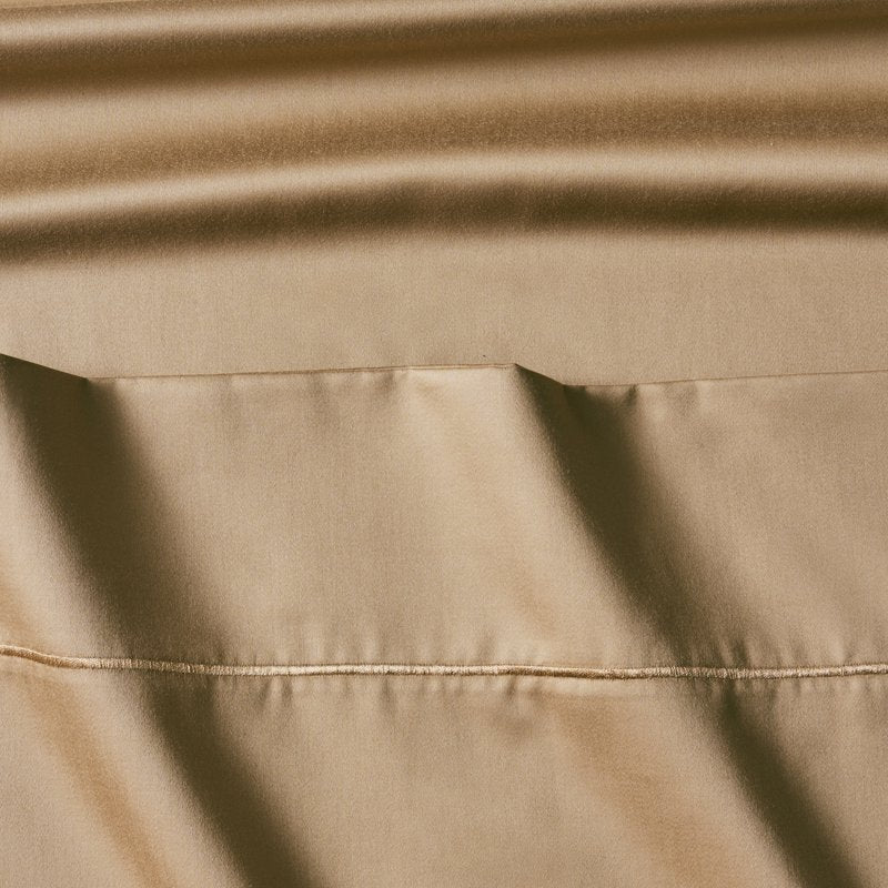 Cotton Pillowcase Set - 2 Dark Caramel 400 Thread Count Standard/Queen