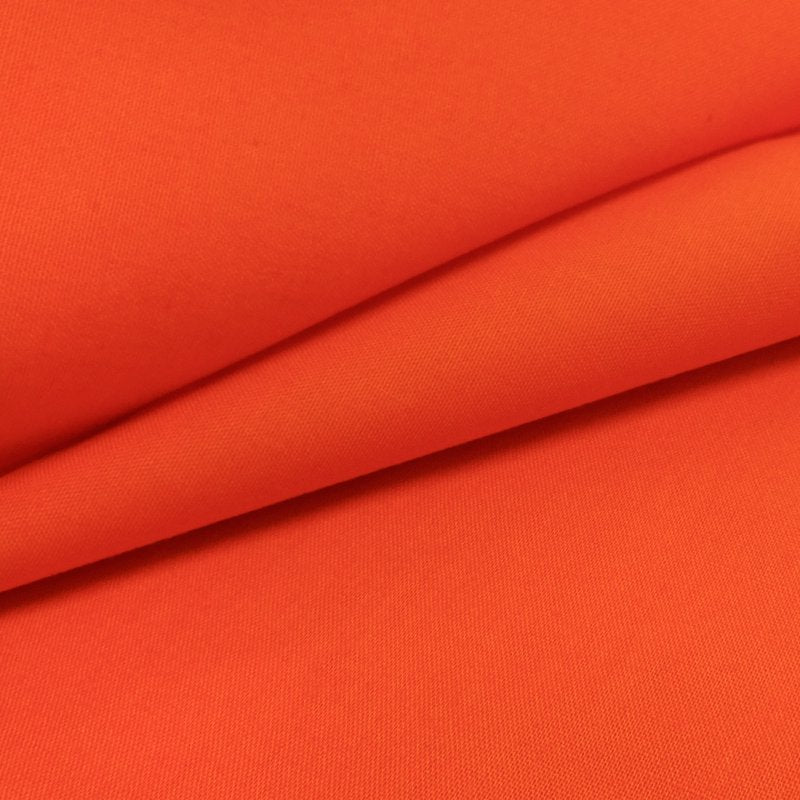 Cotton Fabric - Zinnia Orange Solid - 1 Yard Precut for Quilting & Sewing - Variation: Zinnia Single