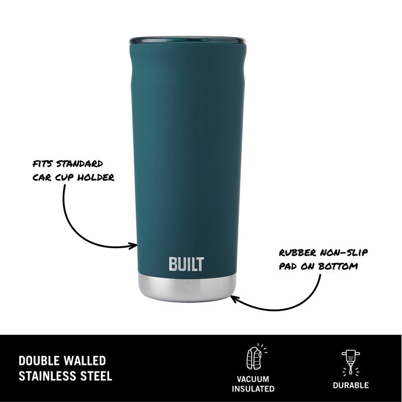 20 oz Double-Wall Insulated Stainless Steel Tumbler - Teal, 3 Pack