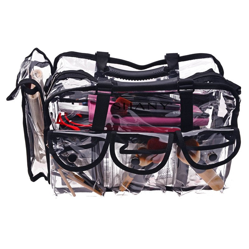 Large Clear Professional Makeup Bag with Shoulder Strap
