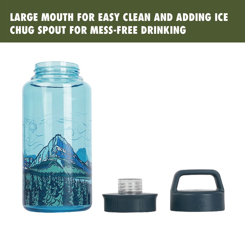 32 oz Tritan Plastic Chug Water Bottle - Alpine Summit