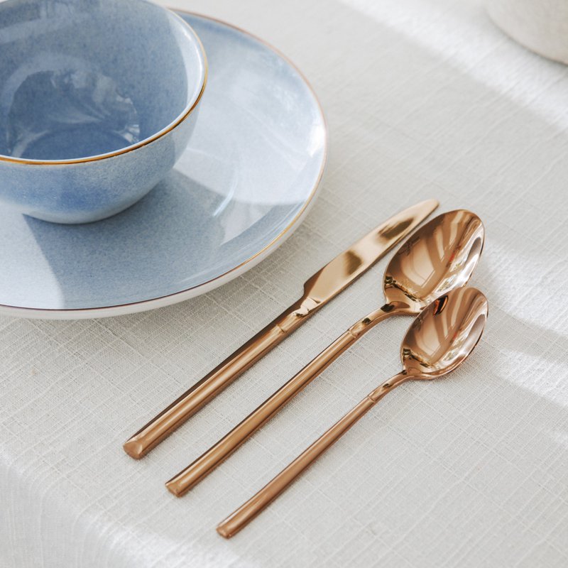 20-Piece Bronze Stainless Steel Flatware Set - Service for 4
