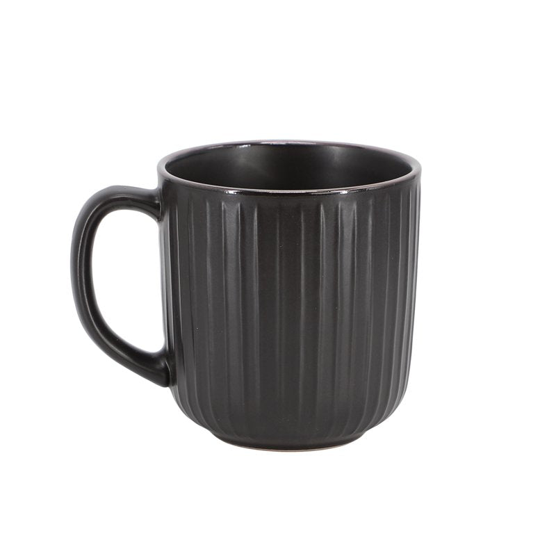 16 Piece Stoneware Dinnerware Set - Black