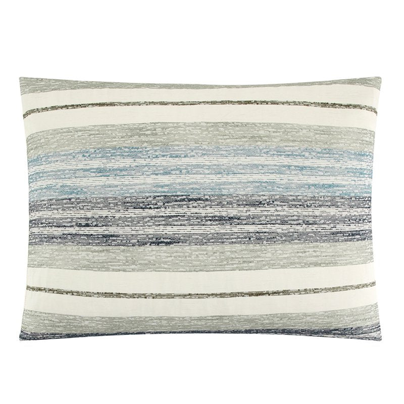 Queen Woven Stripe Bed in a Bag Comforter Set with Sheets - Green Stripe