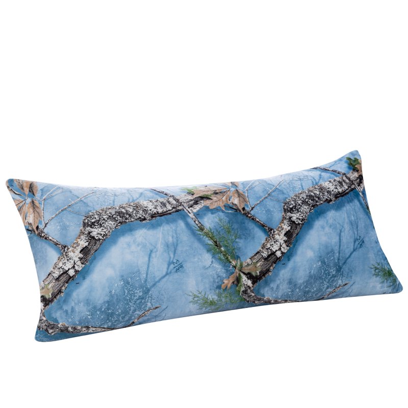 Realtree Niagra Mist 20 x 48 Body Pillow - Camouflage Rustic Decor